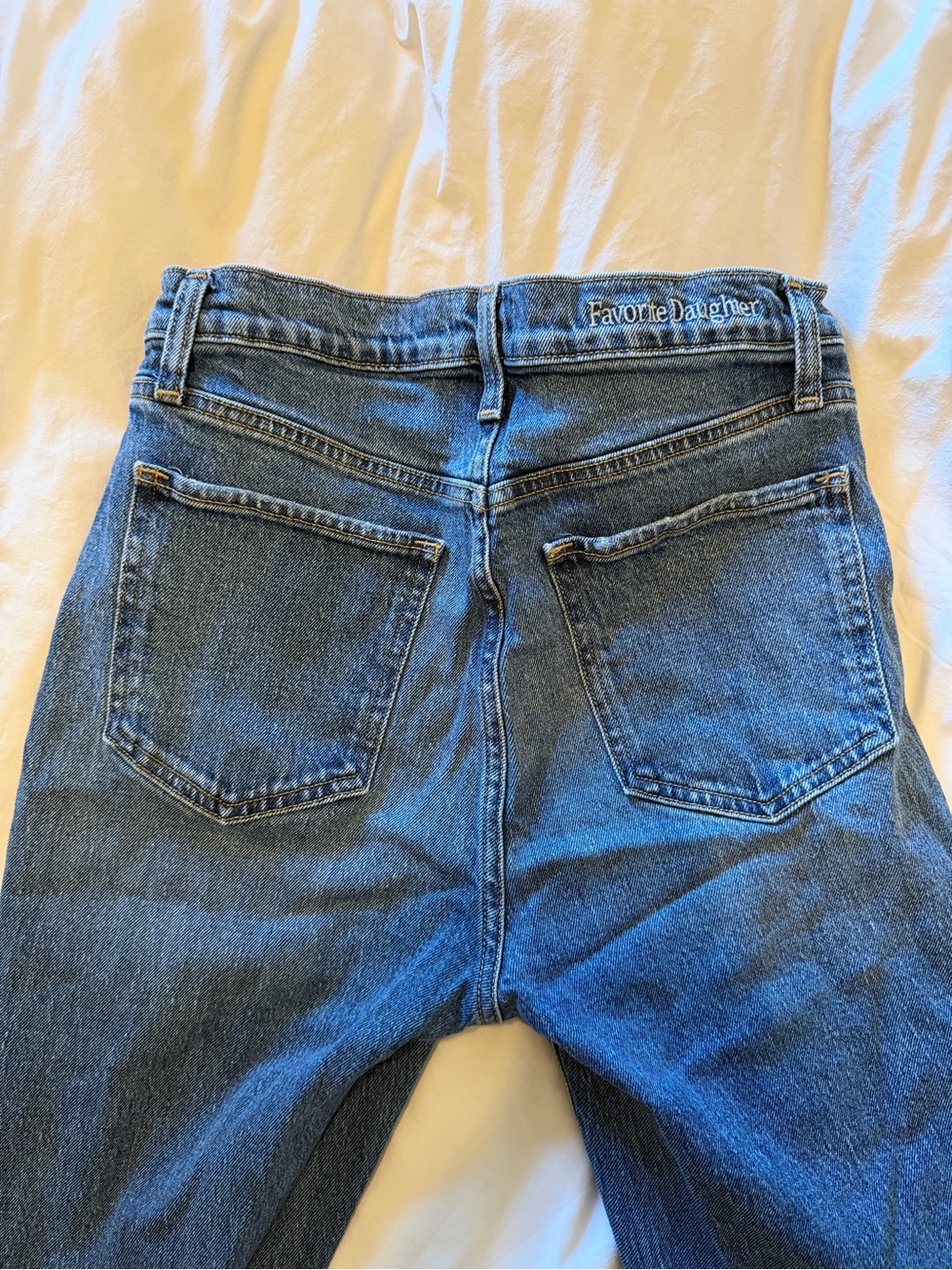 Favorite Daughter Vivi High-Rise Long Straight Jeans